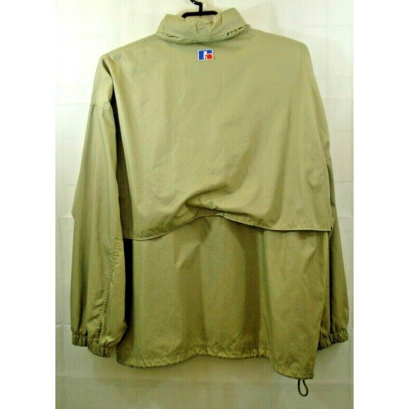 Russell Athletics Vintage Windbreaker Hoodie Pullover Zip Snap Jacket 2XL - Picture 5 of 10